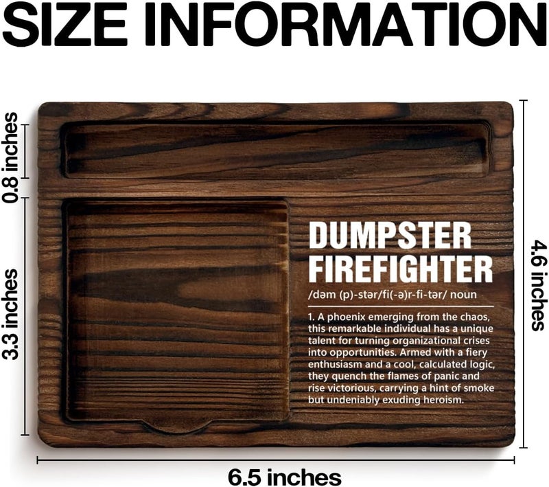 YGBF Funny Office Gifts for Boss Leader, Humor Gifts for Coworkers Employees Dumpster Fire Desk Accessories Dumpster Firefighter Sticky Note Holder Office Decor - Image 2